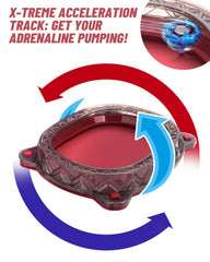 BGOVTAPO X Stadium Starter Kit ABS material ensures durable, safe play.
