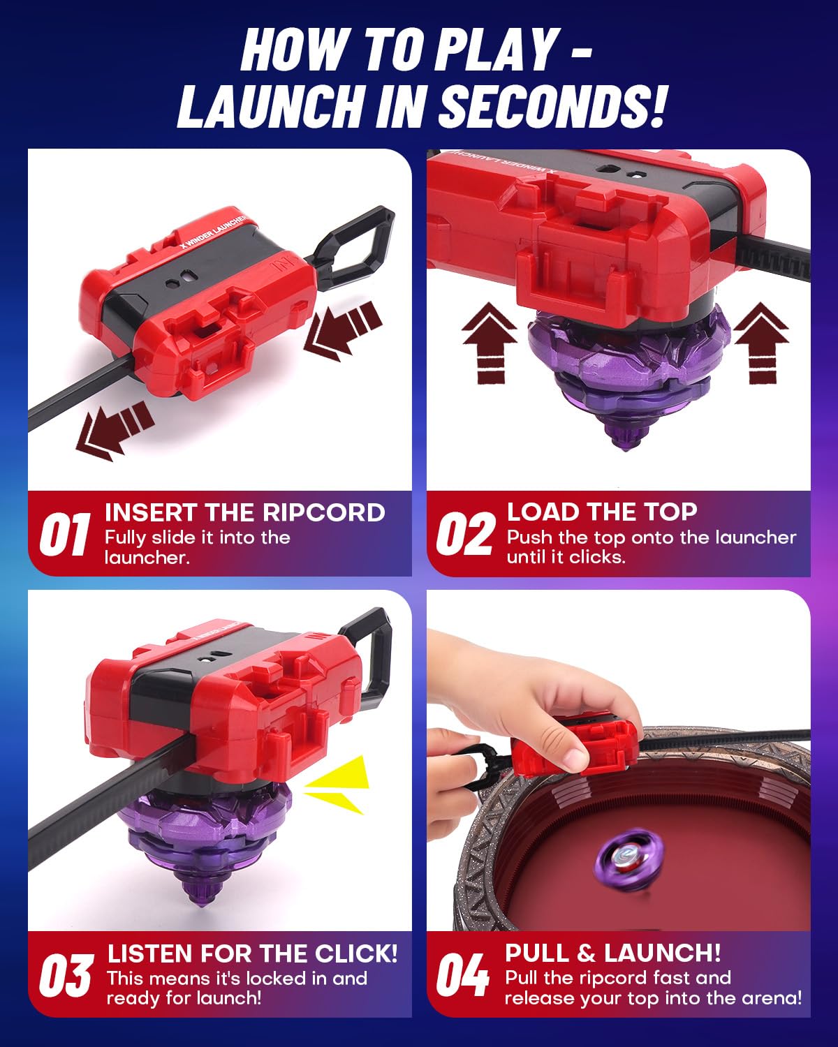 BGOVTAPO X Stadium Starter Kit battle track boosts spin speed and excitement.