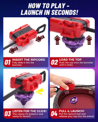 BGOVTAPO X Stadium Starter Kit battle track boosts spin speed and excitement.