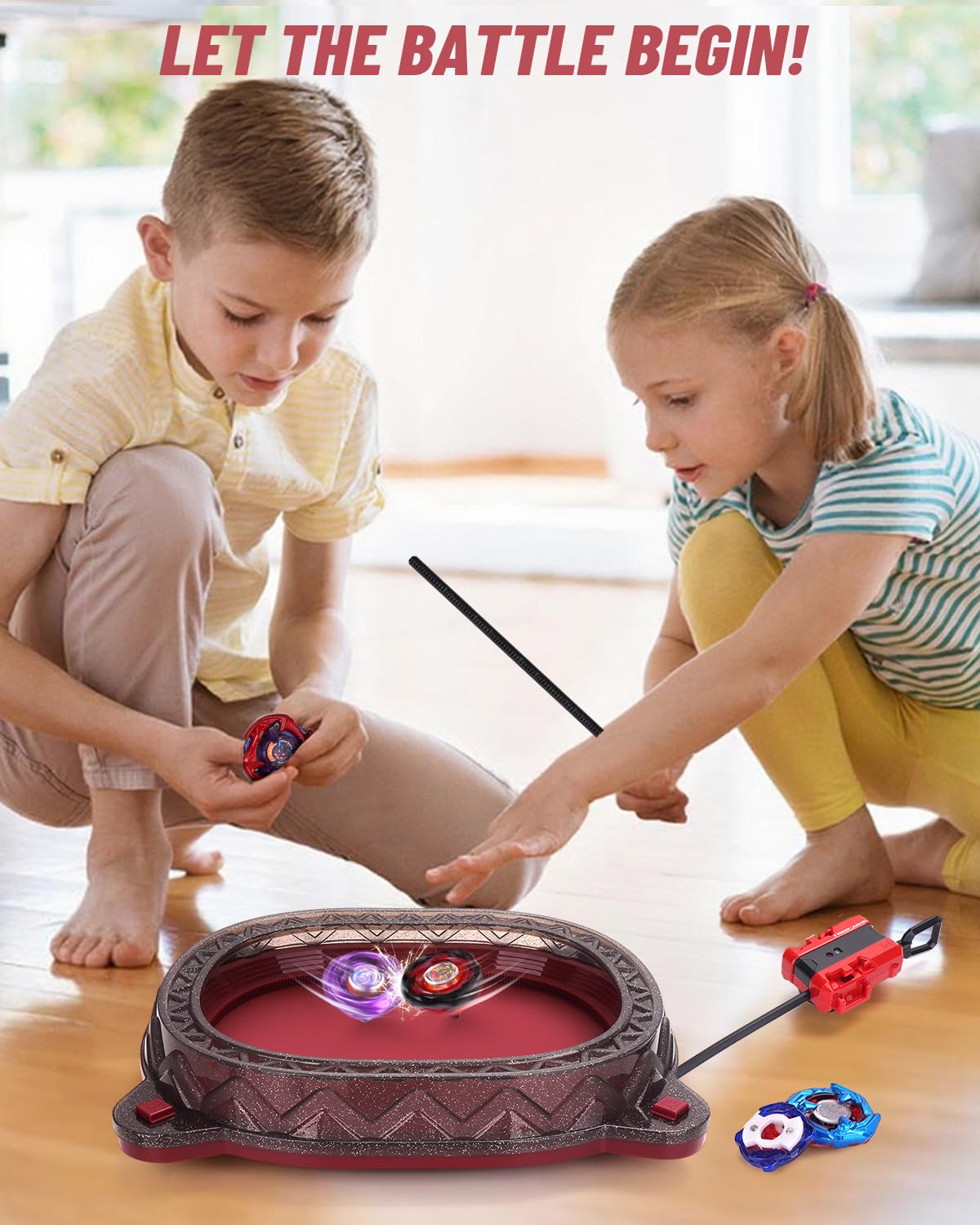 BGOVTAPO X Stadium Starter Kit complete set for beginner-friendly, family battles.