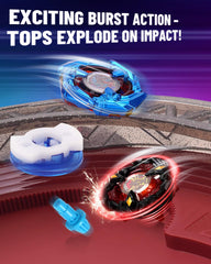 BGOVTAPO X Stadium Starter Kit two launchers enable quick, precise launches.
