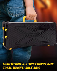 BGOVTAPO yellow battle stadium ready for on-the-go battles and storage.