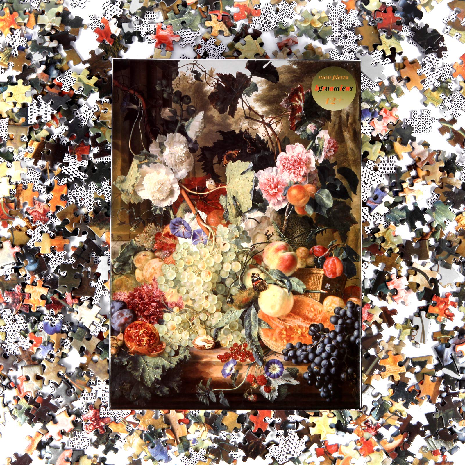Bgraamiens Fruit Feast puzzle artistic corner highlights intricate details for curiosity