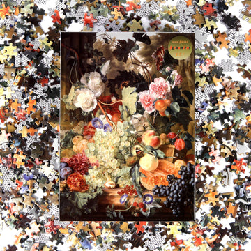 Bgraamiens Fruit Feast puzzle artistic corner highlights intricate details for curiosity