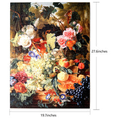 Bgraamiens Fruit Feast puzzle close-up of pieces reveals color-rich textures for immersive solving