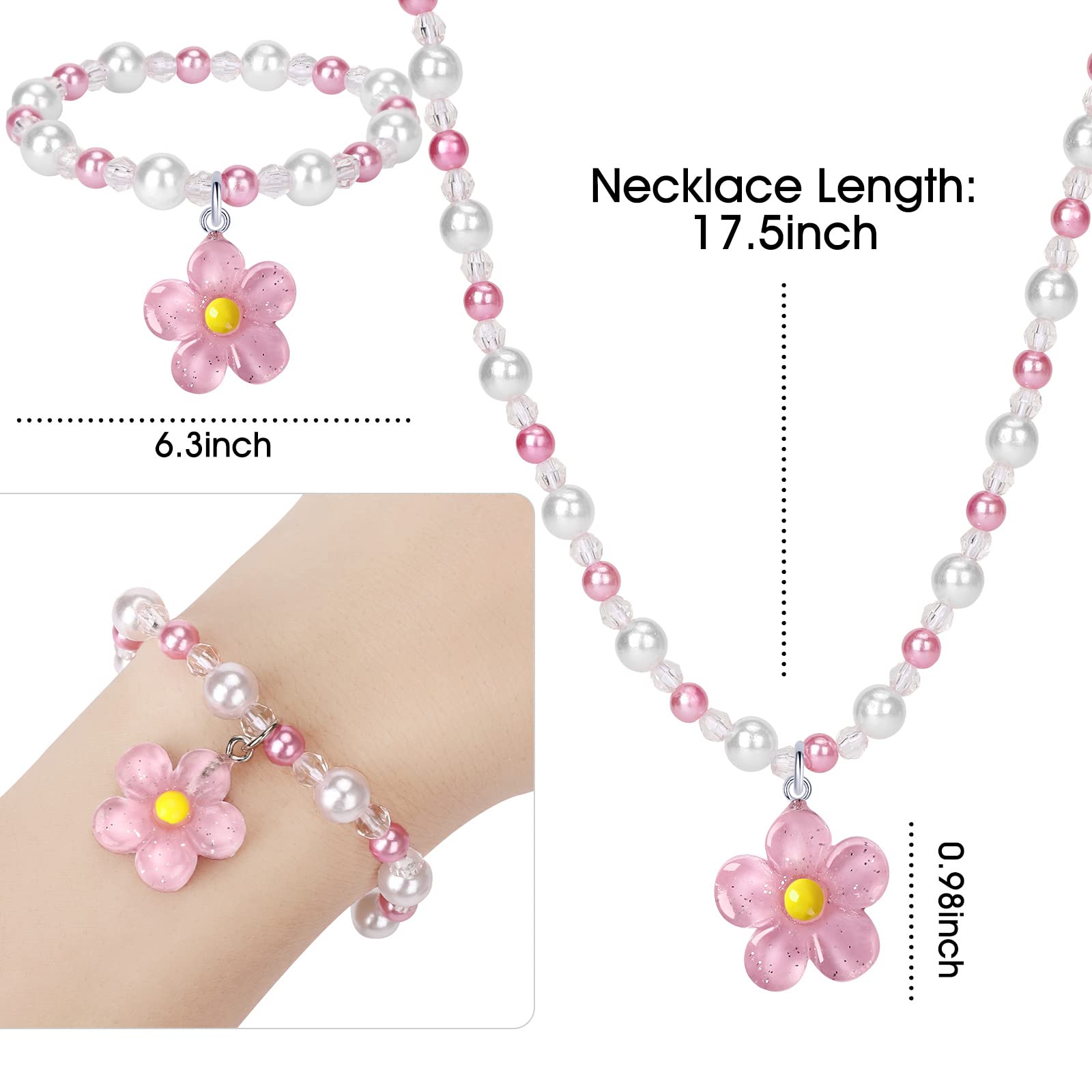 BGSHEMNI flower bracelet, lightweight and safe for little wrists