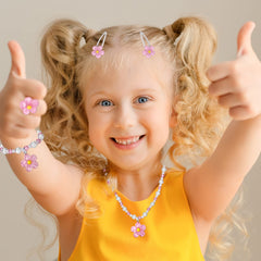 BGSHEMNI flower hair clip adds color to dress-up looks