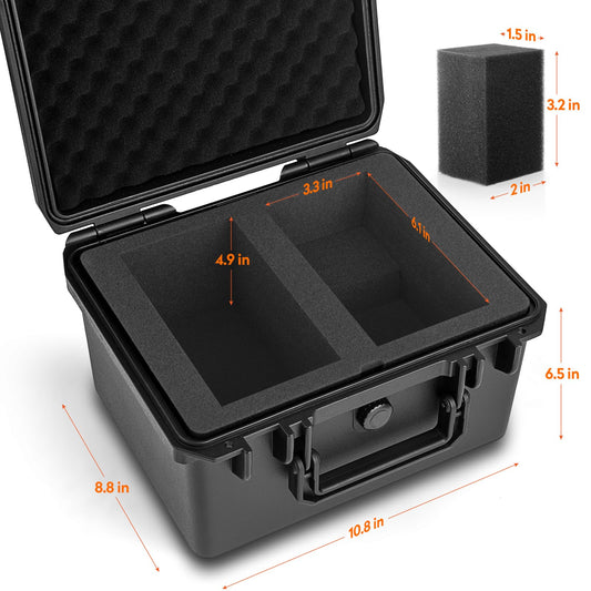 Bheddi graded card storage box lid open shows soft padding protecting stored cards.