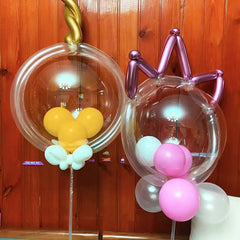 Premium latex climbing balloons for professional clown performances and twists.
