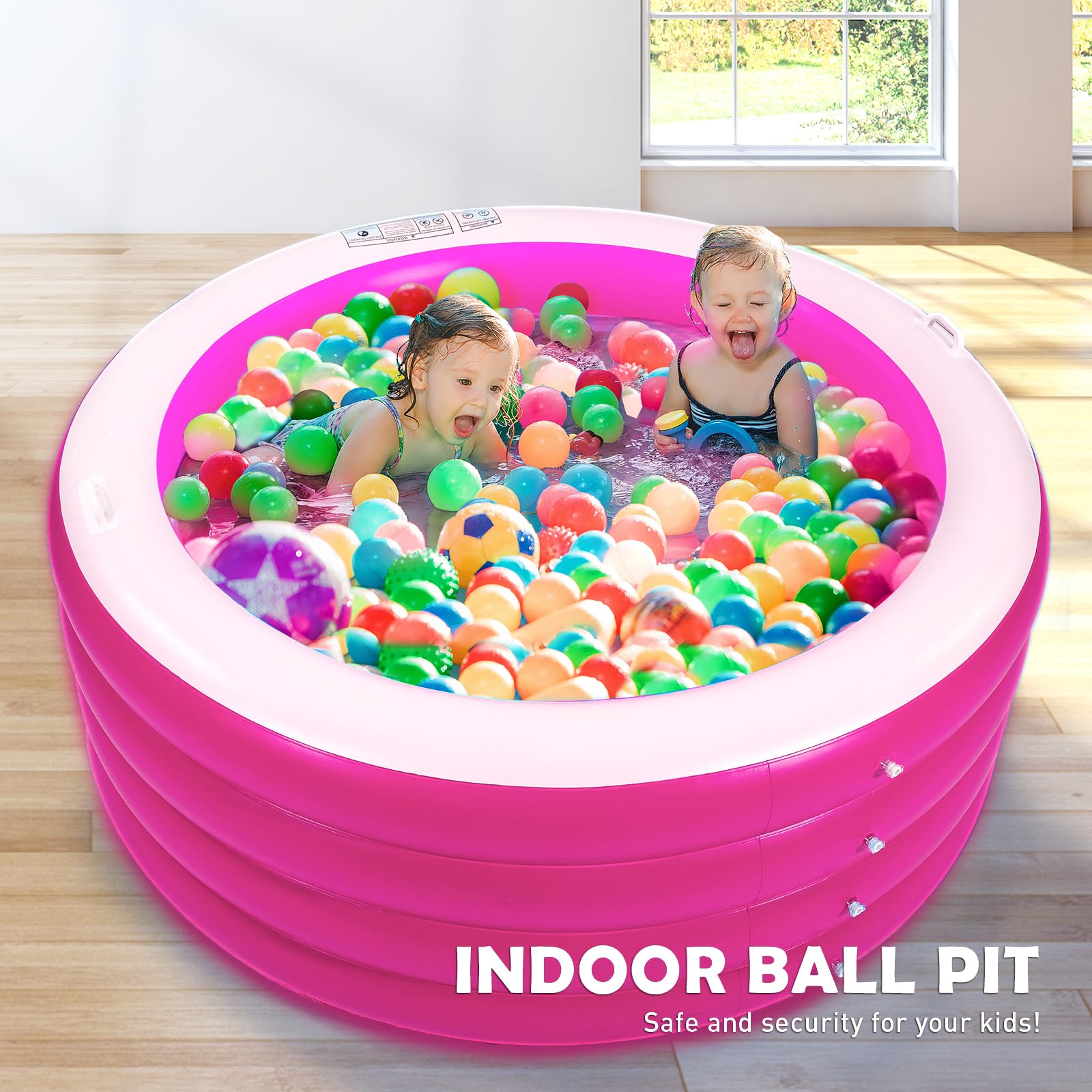 Biange backyard pool ready for summer parties and play.