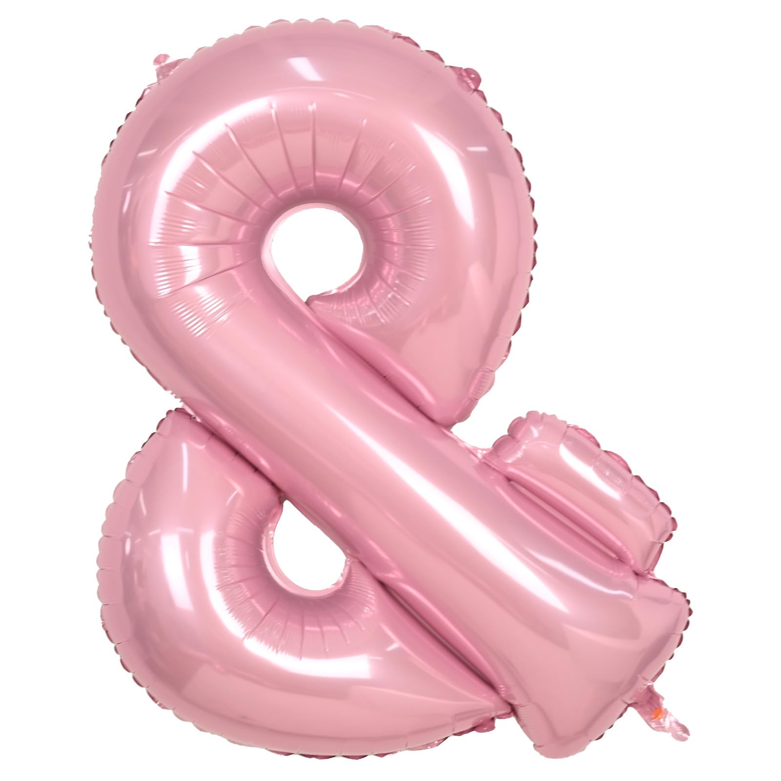 Biapian 40-inch pink ampersand balloon, perfect for photo backdrops and party decorations.