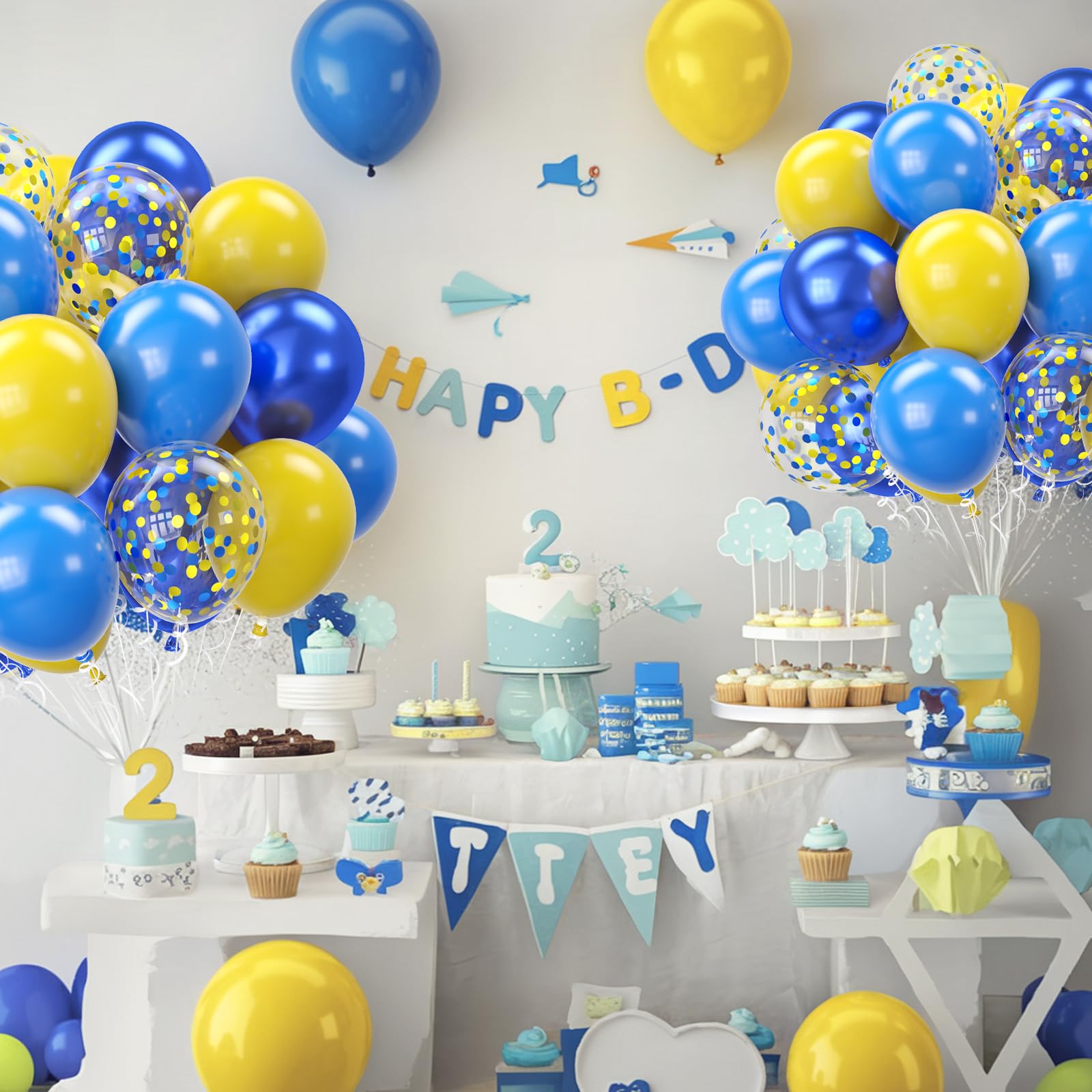 Biapian balloons are compatible with air or helium for easy setup.