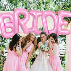 Biapian baby shower letter balloon adds soft elegance.