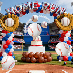 Biapian 18-inch round baseball balloon adds shine to table
