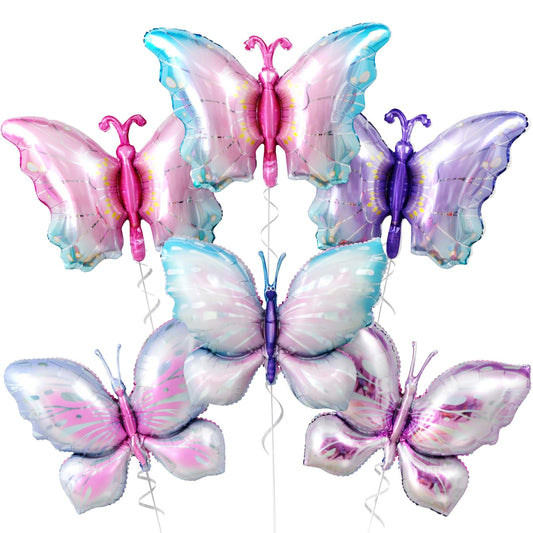 Biapian butterfly balloons pastel gradient enhance garden party decor