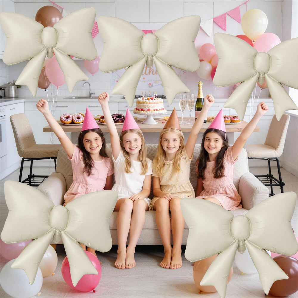 Biapian cream bow balloon self-sealing valve eases inflation