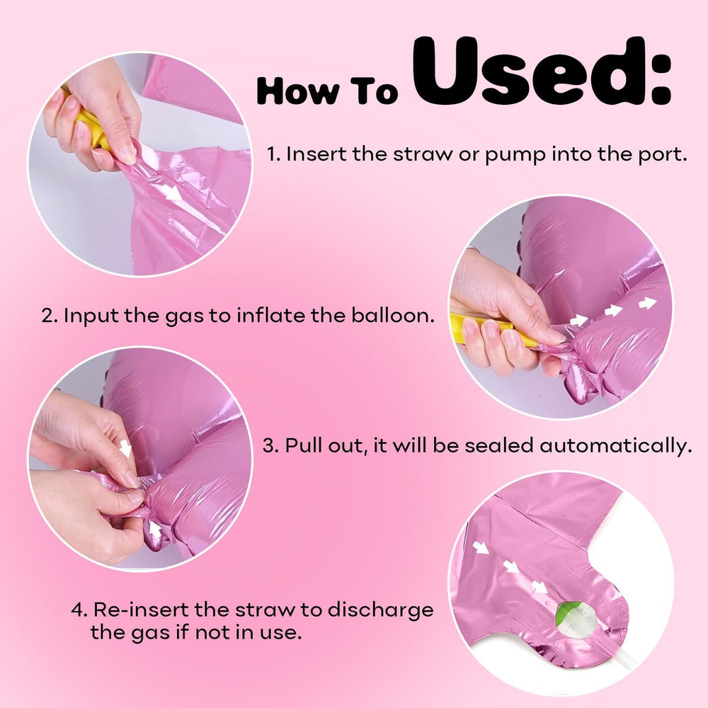 Biapian easy-seal valve number 2 balloon, hassle-free inflation and reuse.