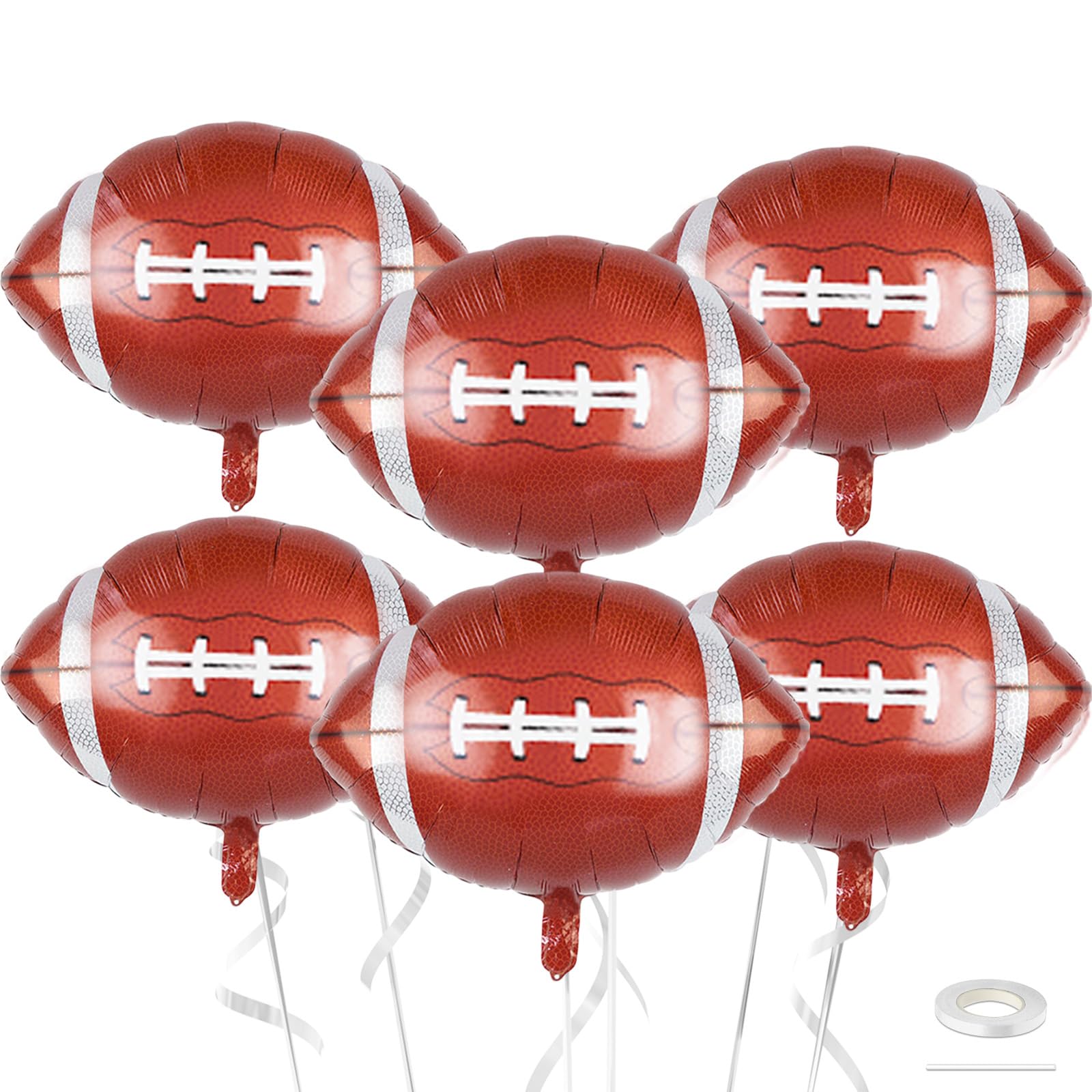 Biapian 26-inch football balloons set ready for festive game-day decoration