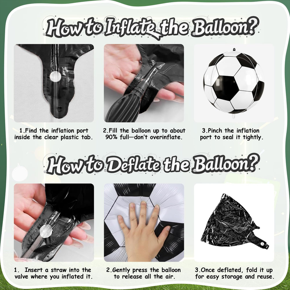 Biapian 22-inch soccer balloons ideal for game-day celebrations.