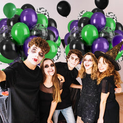 Biapian birthday and baby shower decor with bat-printed latex balloons.