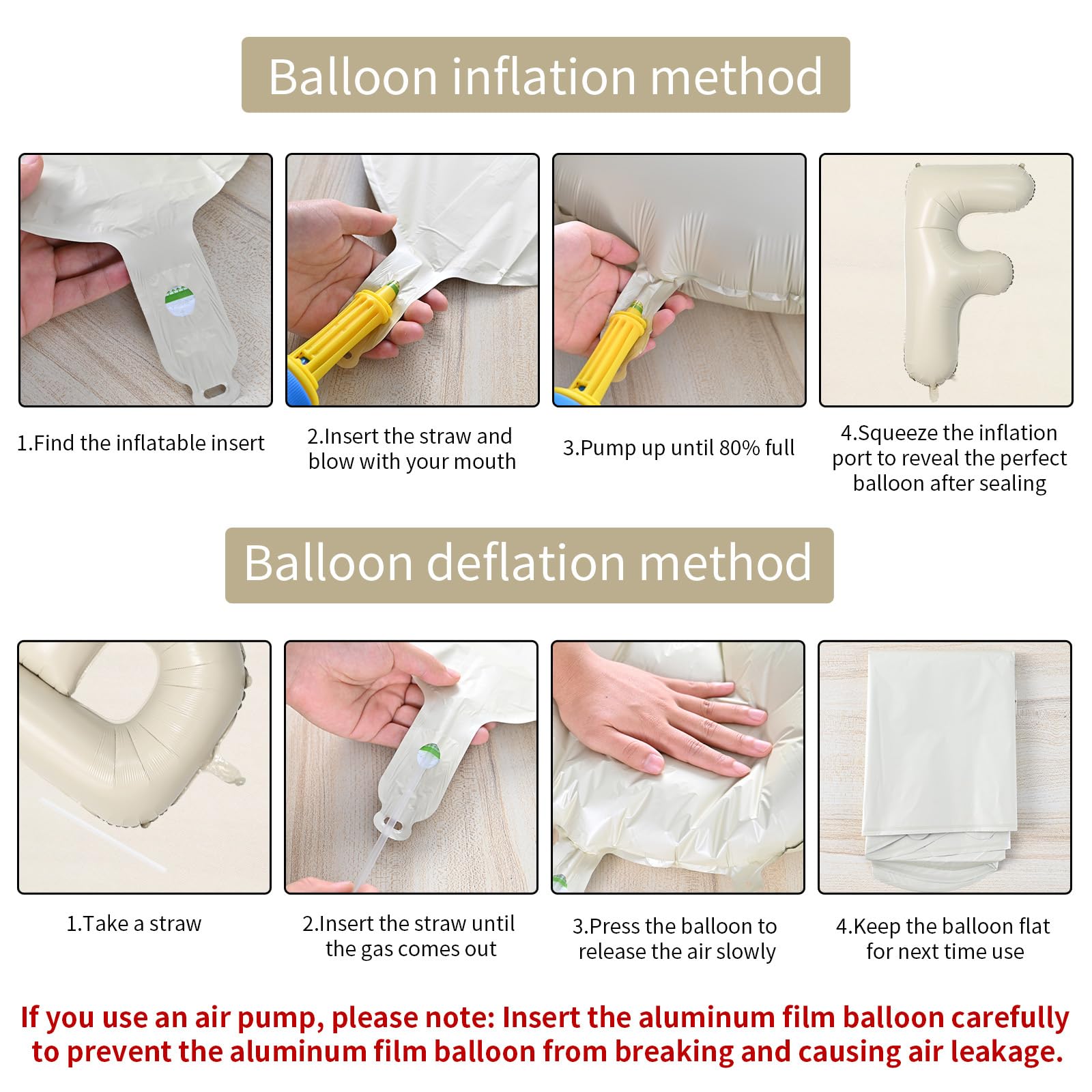 Biapian F balloon ideal for birthdays, weddings, and showers.