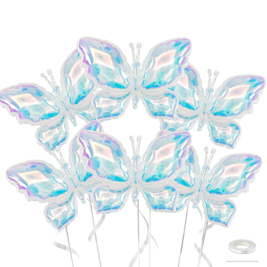 Biapian iridescent butterfly balloon 65x48cm with shimmering finish for weddings