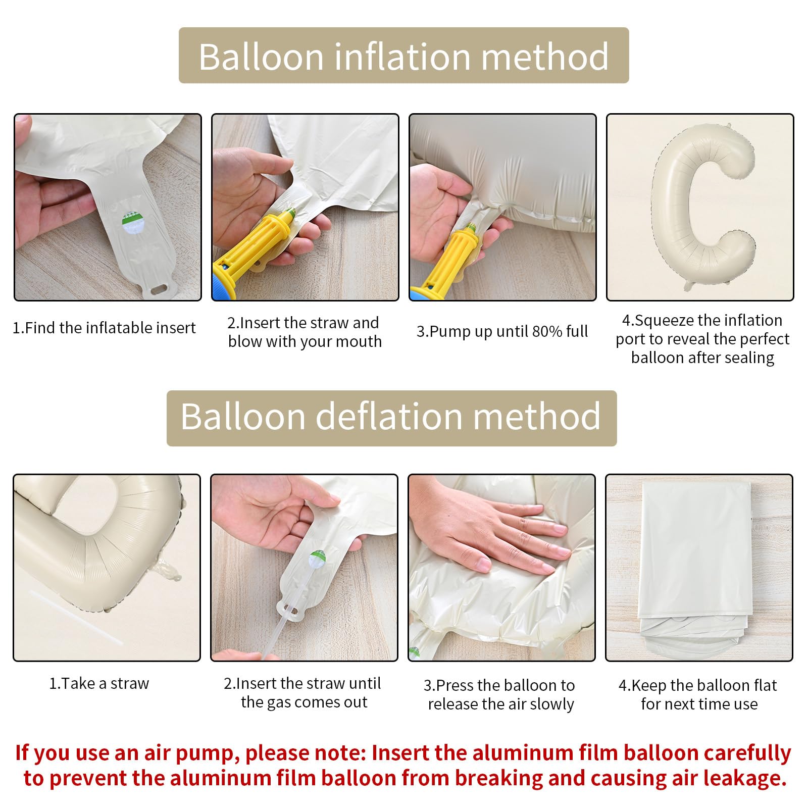 Biapian large alphabet balloon C, ideal for wedding photo backdrops.
