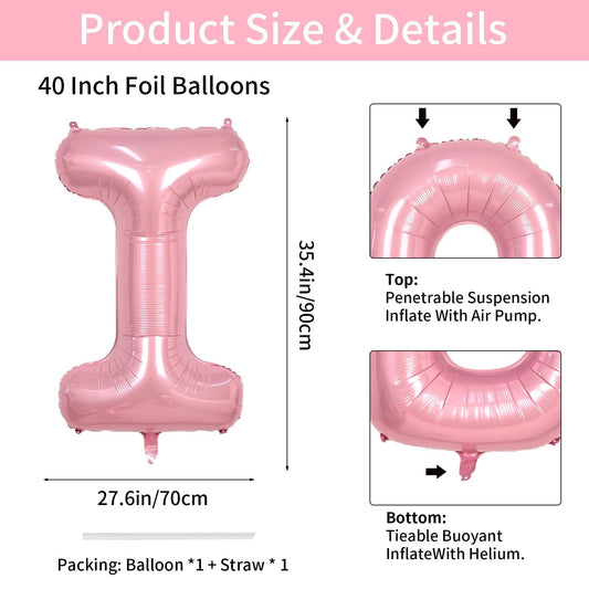 Biapian pastel pink I balloon ideal for photo backdrops