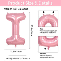 Biapian pastel pink I balloon ideal for photo backdrops