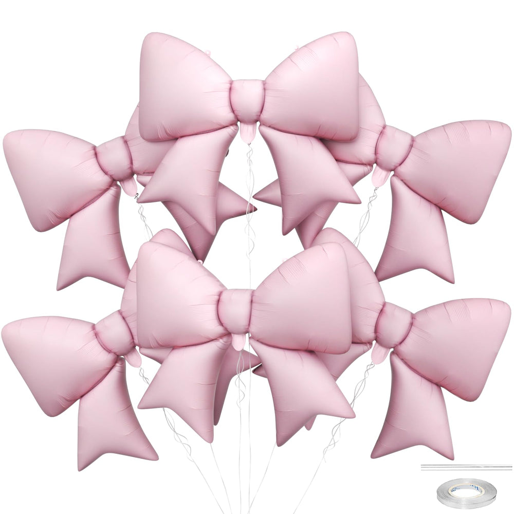 Biapian pink bow balloon 38 inch foil for elegant party decor.