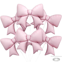 Biapian pink bow balloon 38 inch foil for elegant party decor.