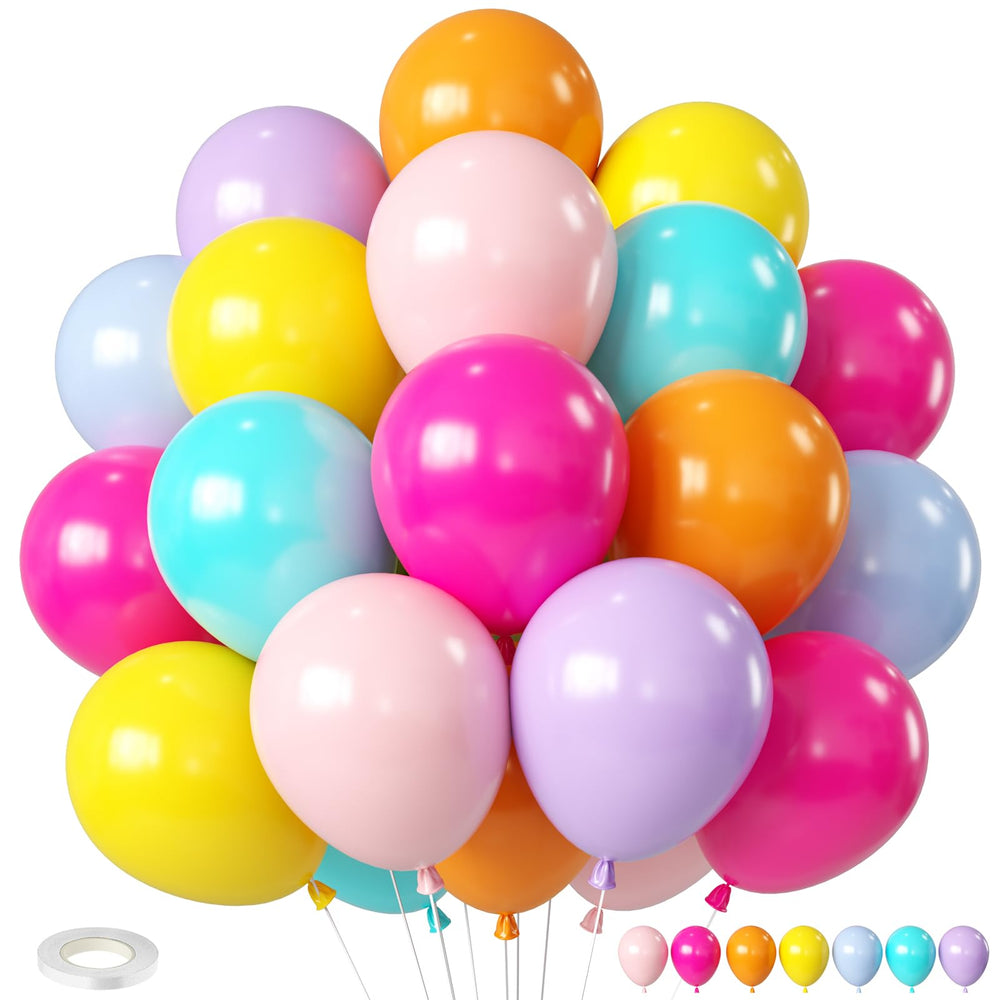 Biapian Tropical Balloons 12inch set for vibrant party decor and photo-ready moments.