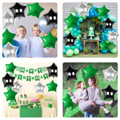 Biapian wedding birthday wall decor with metallic stars for elegant ambiance.
