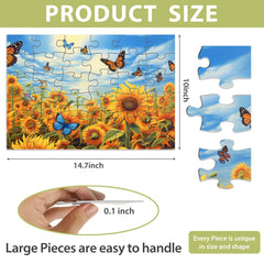 Concave-convex textured puzzle pieces by Biarek for easy grip