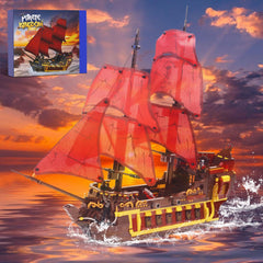 Bibilock pirate ship display stand shows ready-to-showcase presentation.