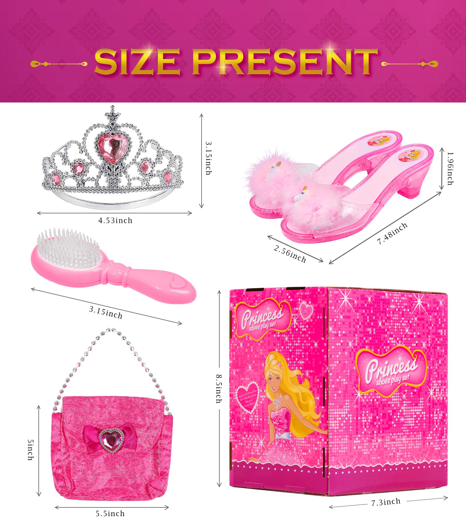 BIBUTY gift box packaging shows a ready-to-gift princess play set.