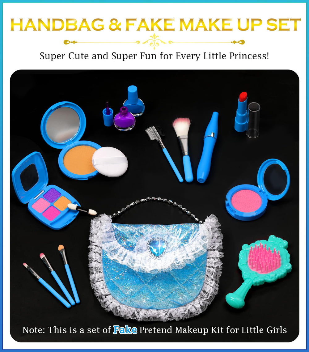 BIBUTY 14-piece makeup kit inspires pretend makeup moments.