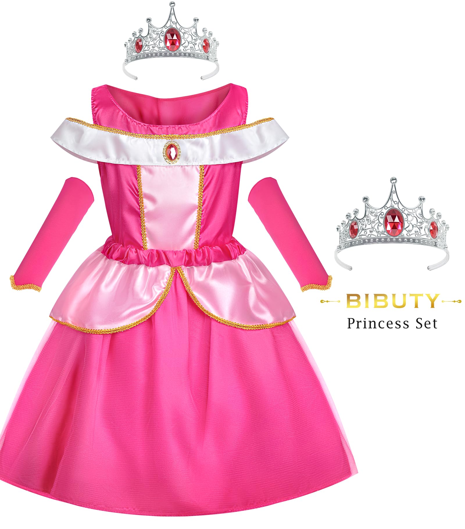 BIBUTY gift-ready dress-up box for princess playtime