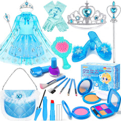 BIBUTY princess dress with cape encourages imaginative play.