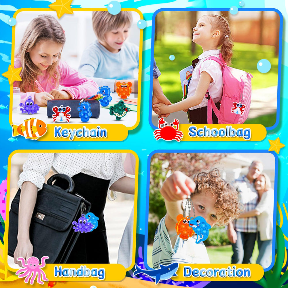 BicMan classroom prize pop key chain compact incentive for kids.
