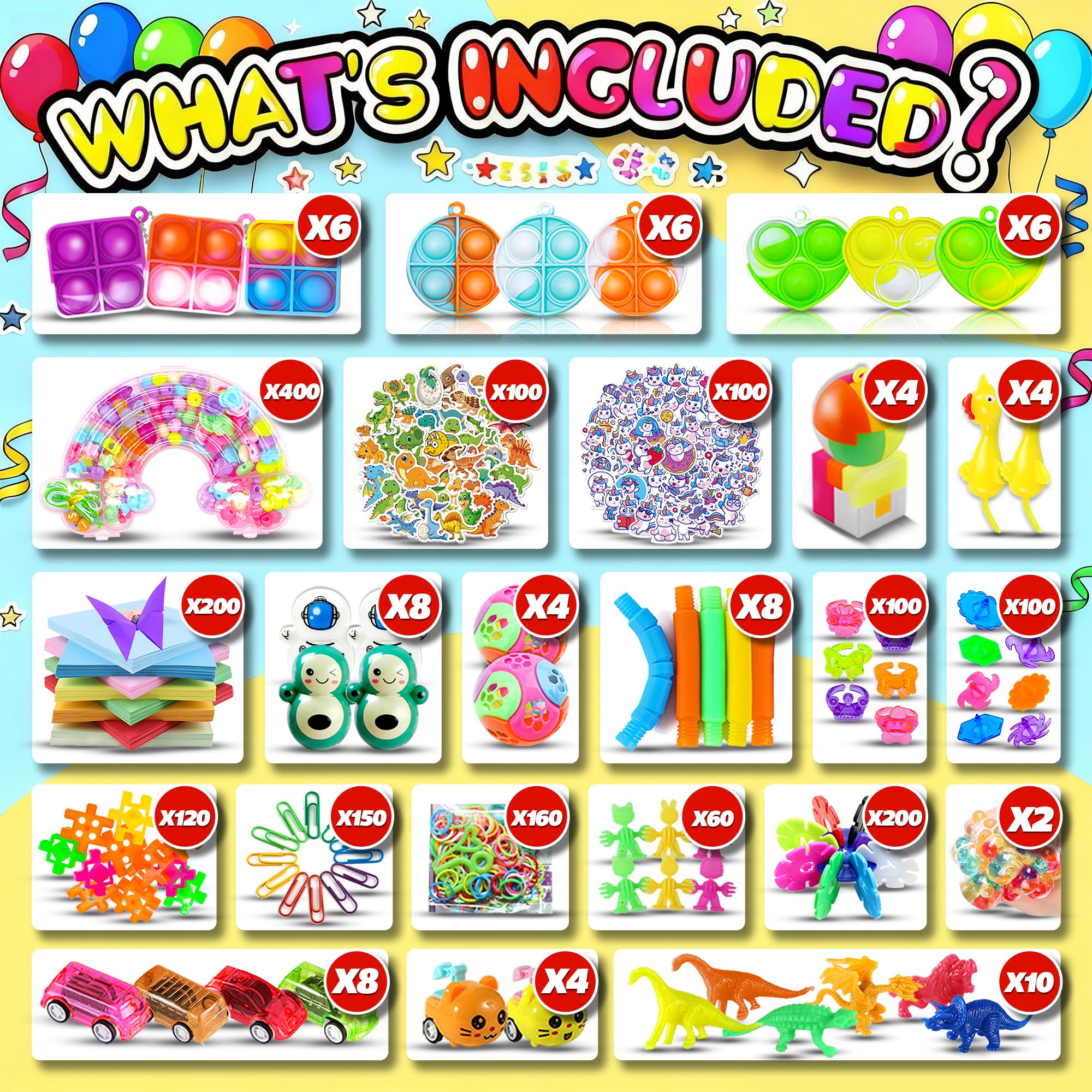 BicMan Easter egg fillers compact toys for egg hunts and seasonal prizes.