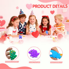 BicMan soft silicone pop keychains lightweight and easy to press in small hands