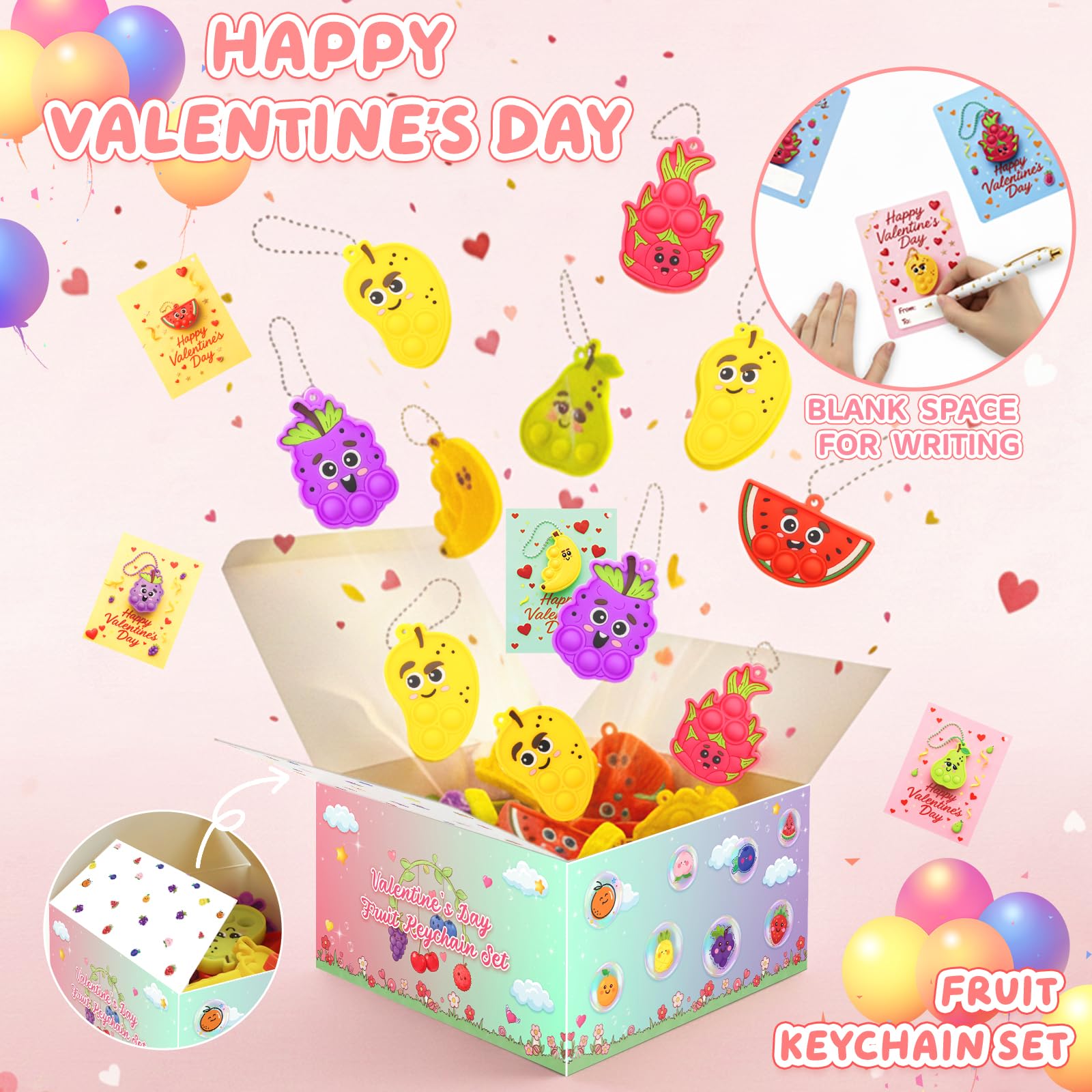 BicMan versatile fruit pop design suits boys and girls for valentines gifts.