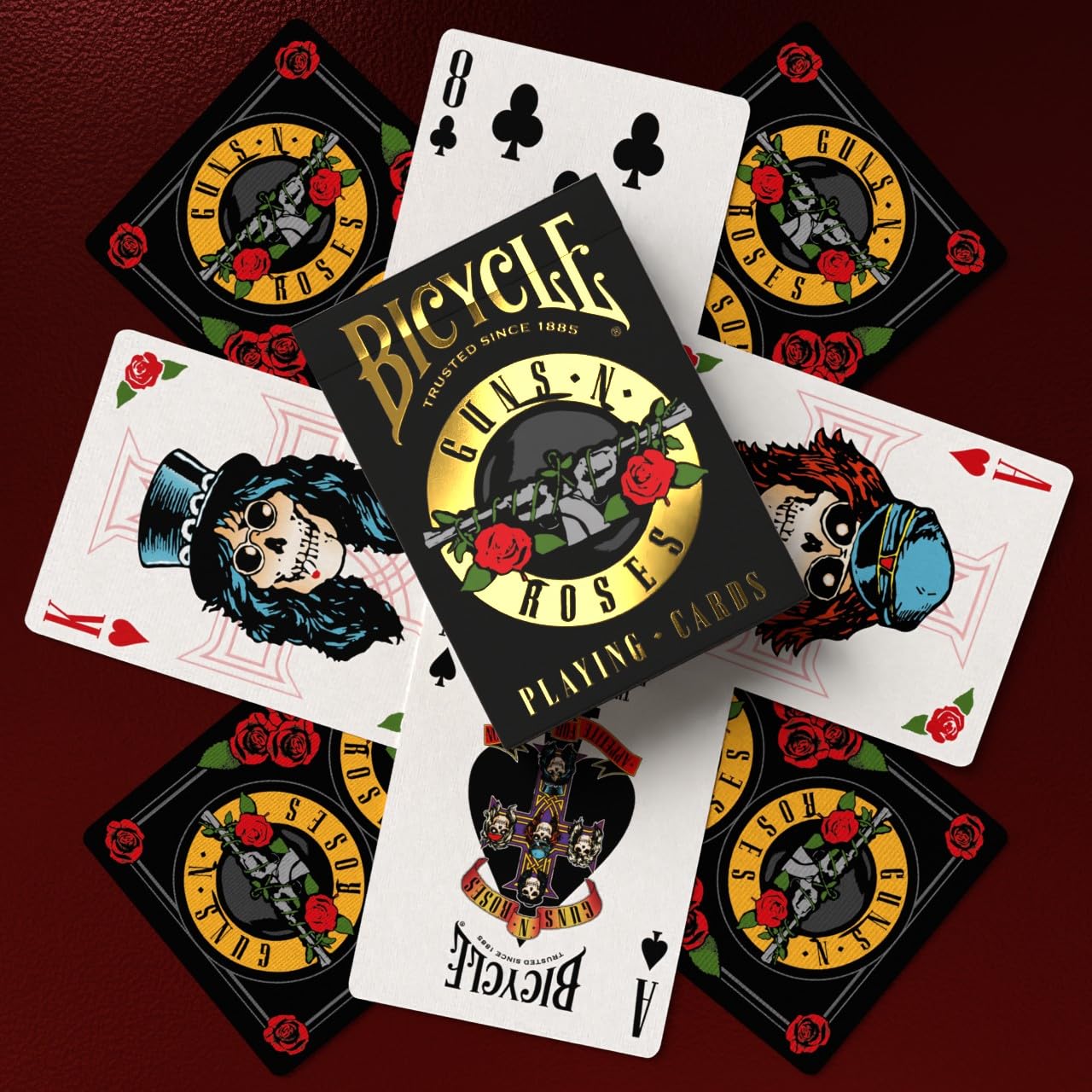 Bicycle air cushion finish on cards enhances smooth handling during play.