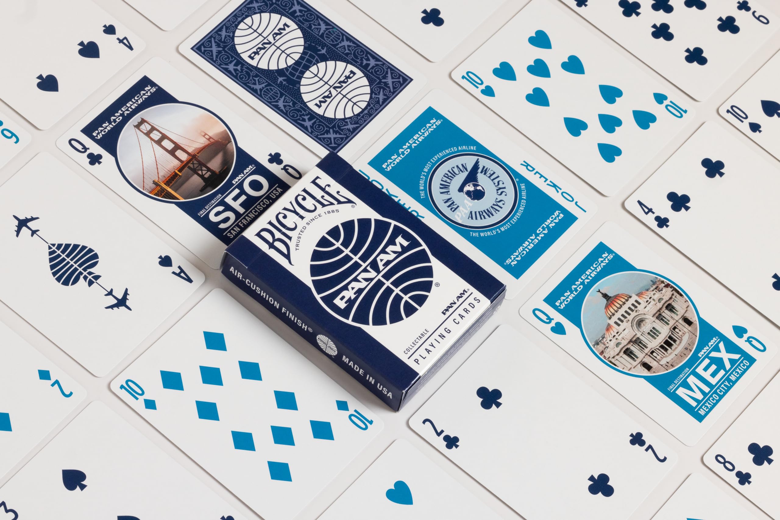 Bicycle air cushion finish supports smooth shuffles during busy game sessions.