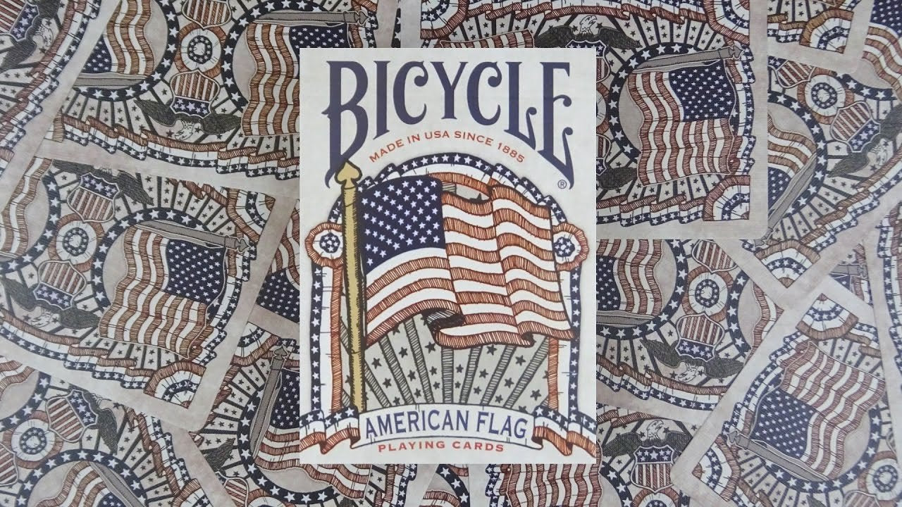 USA-made Bicycle American Flag deck honors heritage in a collectible package.