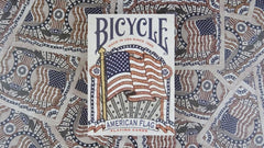 USA-made Bicycle American Flag deck honors heritage in a collectible package.