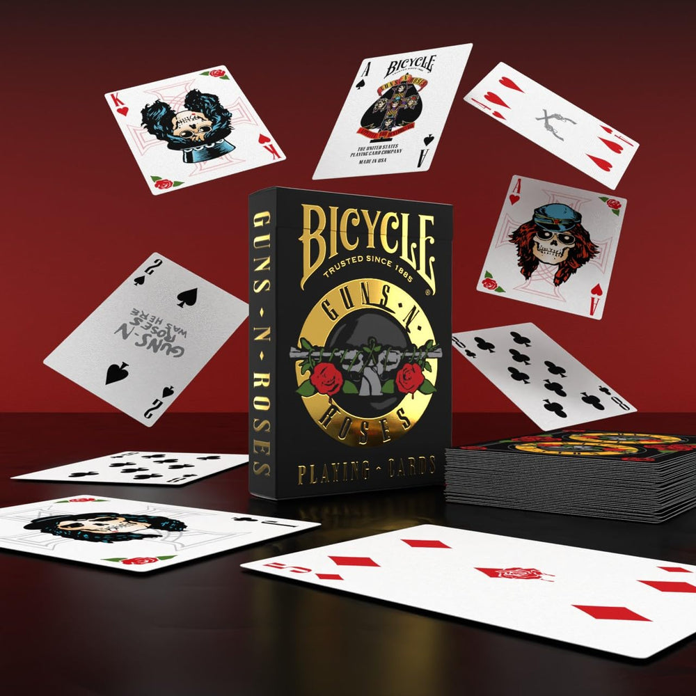 Bicycle Axl Rose art card highlights the frontman visuals for collectors.