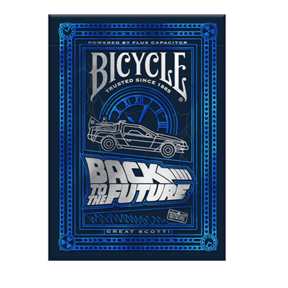 Bicycle Back To The Future playing cards with Air Cushion Finish for smooth shuffling