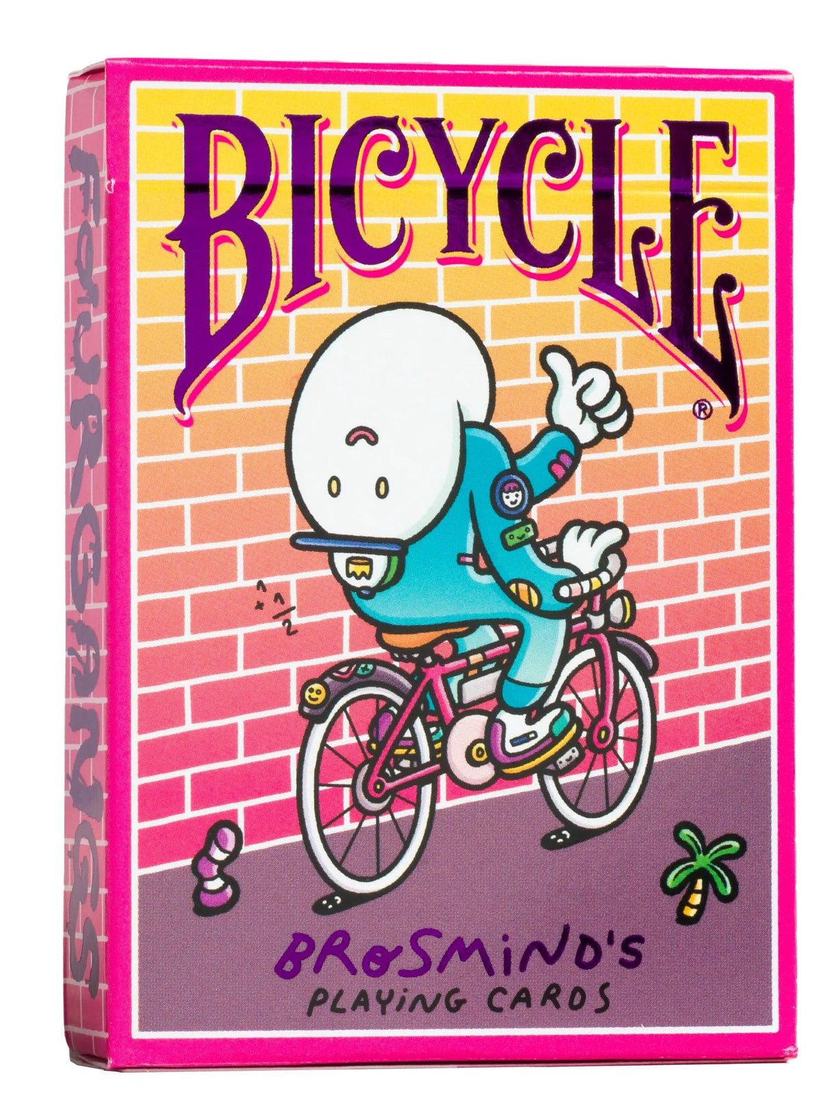 Bicycle Brosmind Four Gangs Playing Cards yellow pack front view for social poker nights.